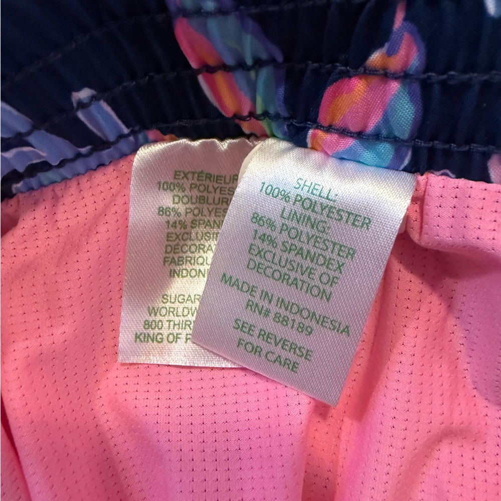 Lilly Pulitzer Pink and Blue Athletic Shorts XS NWT - Picture 4 of 5